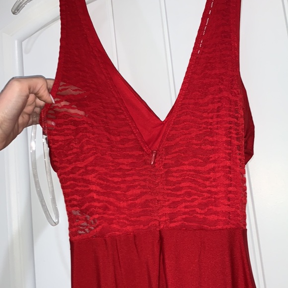 NWT Red and Silver Maxi Dress - Picture 6 of 7
